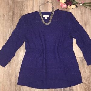 New York and Co. Purple Sweater
